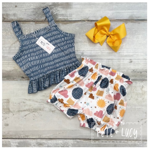 Pete & Lucy Sky’s the Limit Short Set - Picture 1 of 1